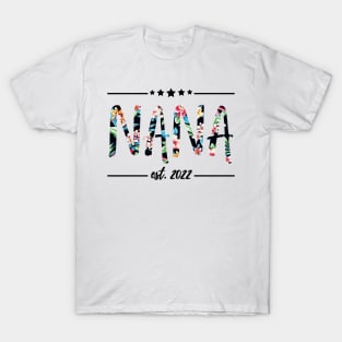 Nana Est 2022, floral Print T-Shirt